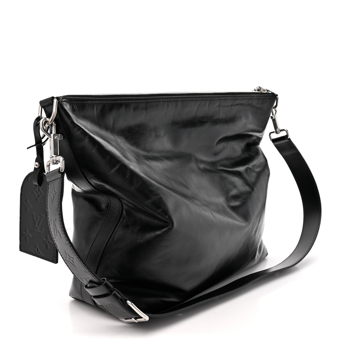 LV Night Calfskin Vagabond Hobo Black