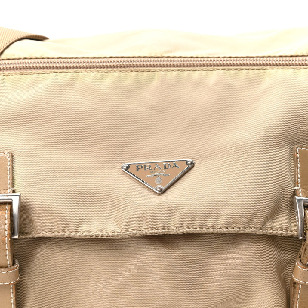Nylon Vela Sport Messenger Bag Cammello