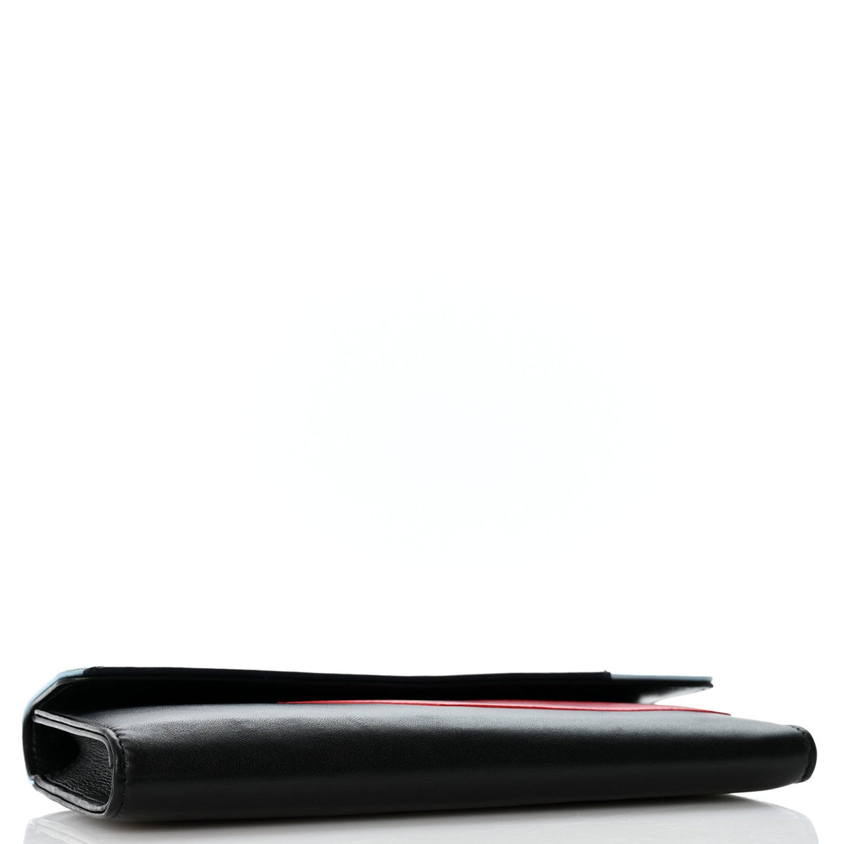 Lambskin Airlines Wallet On Chain WOC Blue Black Red