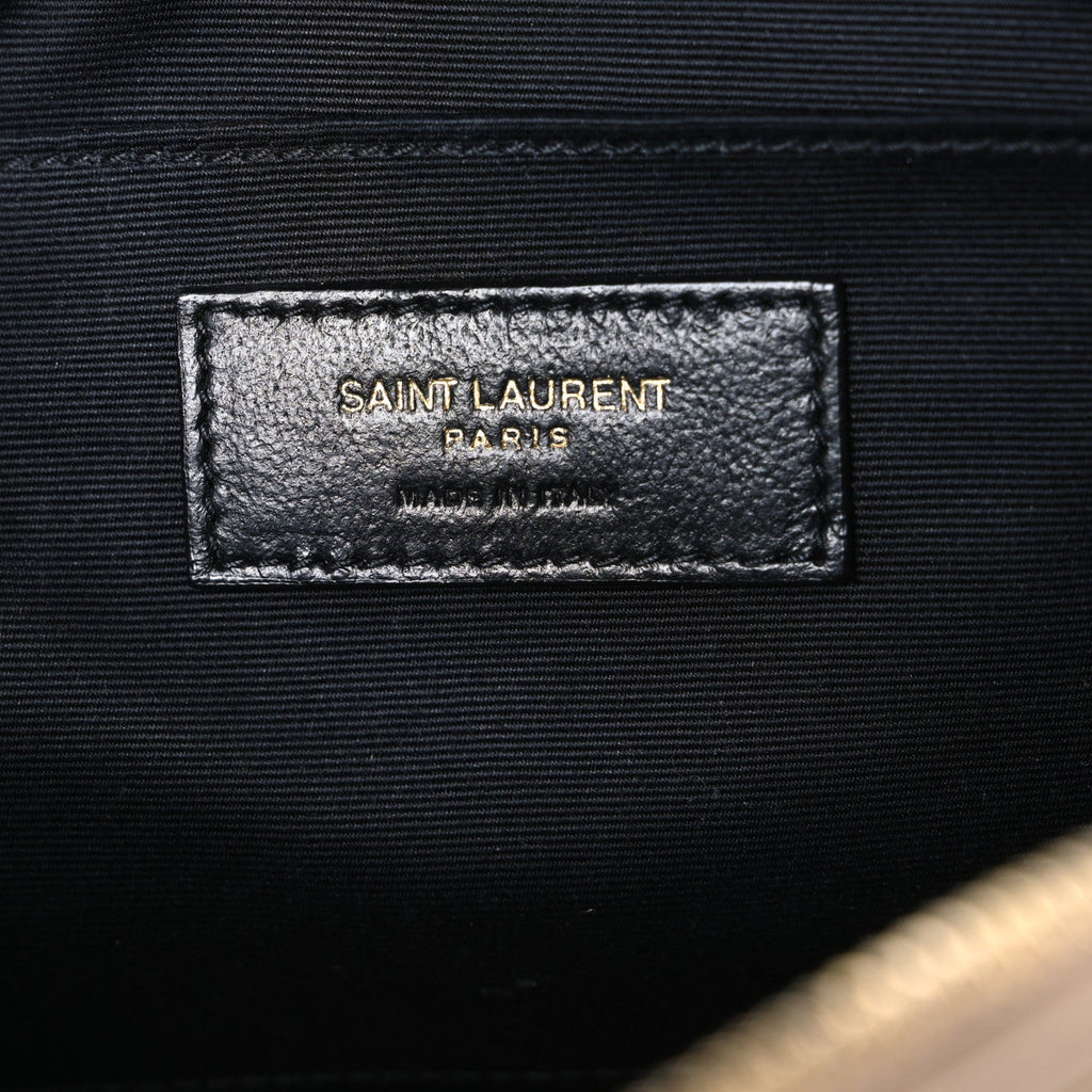 Calfskin Matelasse Monogram Lou Camera Bag Dark Beige