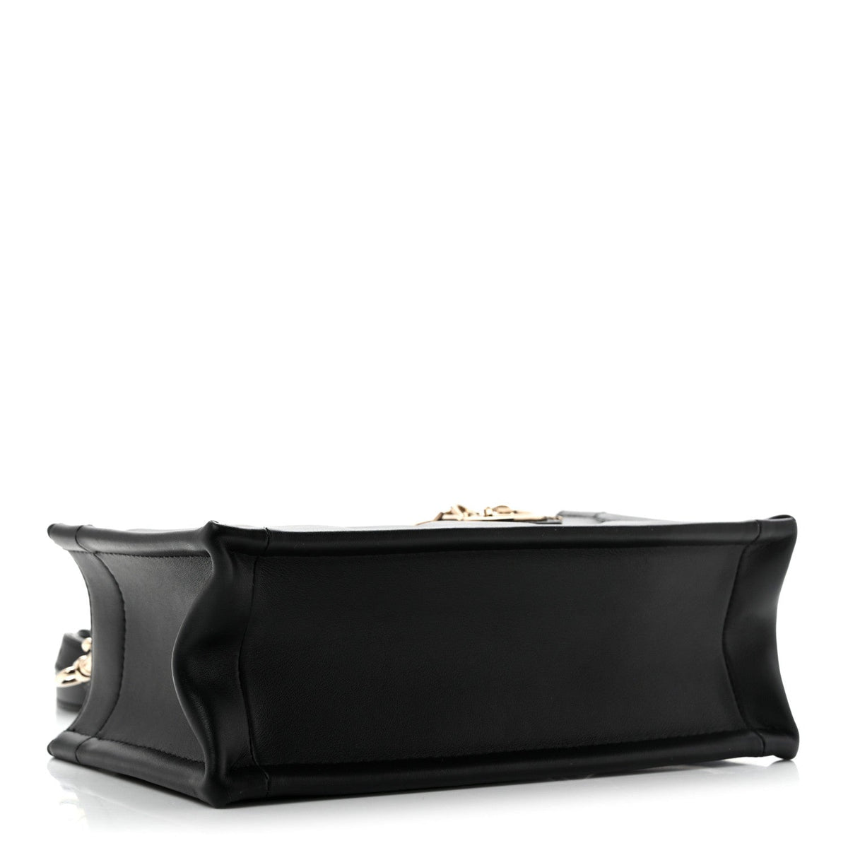 Calfskin Macrocannage Mini Book Tote Black