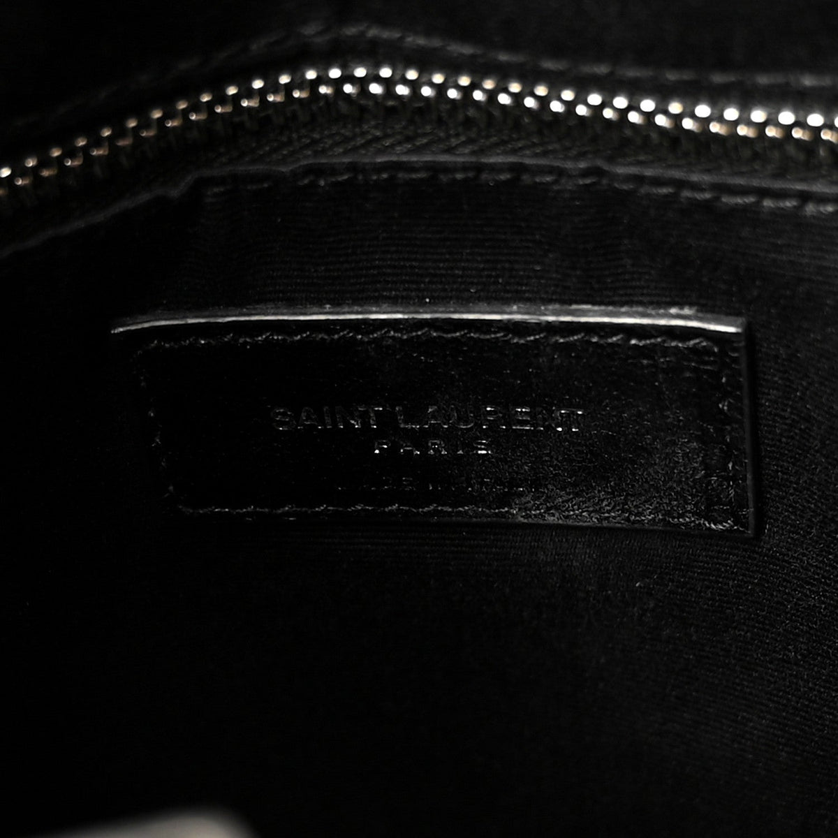 Calfskin Y Quilted Monogram Medium Loulou Chain Satchel Black