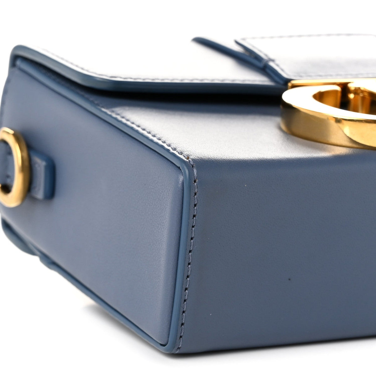 Box Calfskin 30 Montaigne Box Bag Blue
