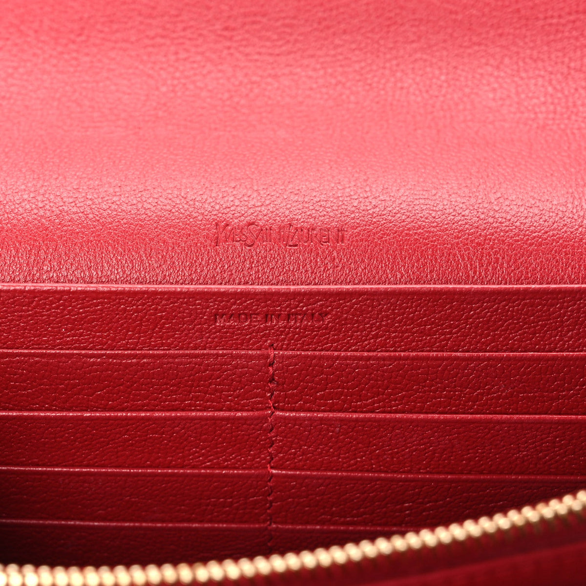Calfskin Belle de Jour Chain Clutch Rouge Orient