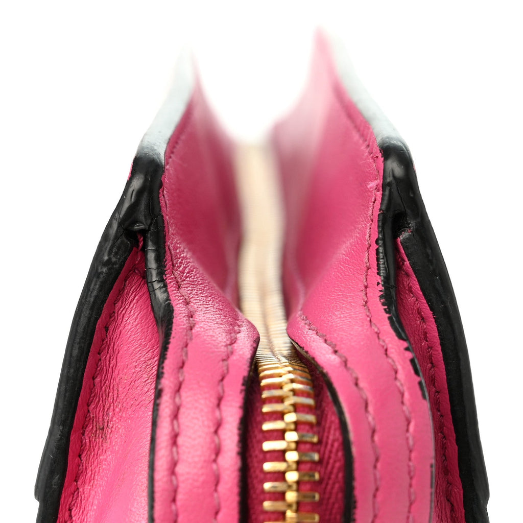 Saffiano City Calfskin Bandoliera Bag Fuxia