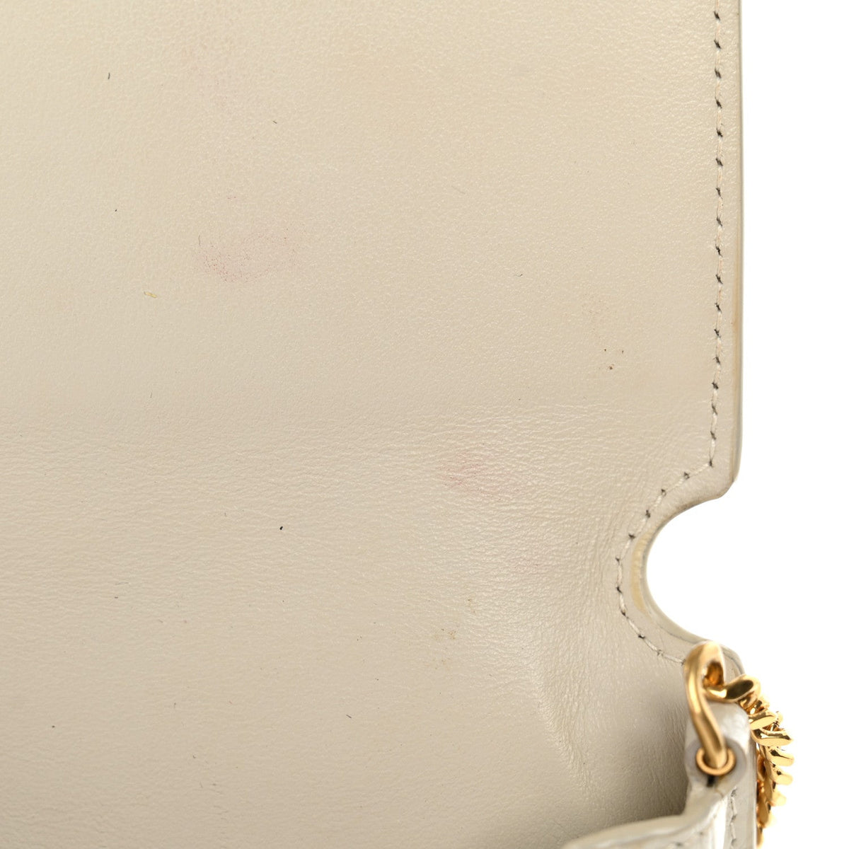 Crocodile Embossed Monogram Phone Holder Crossbody Crema Soft