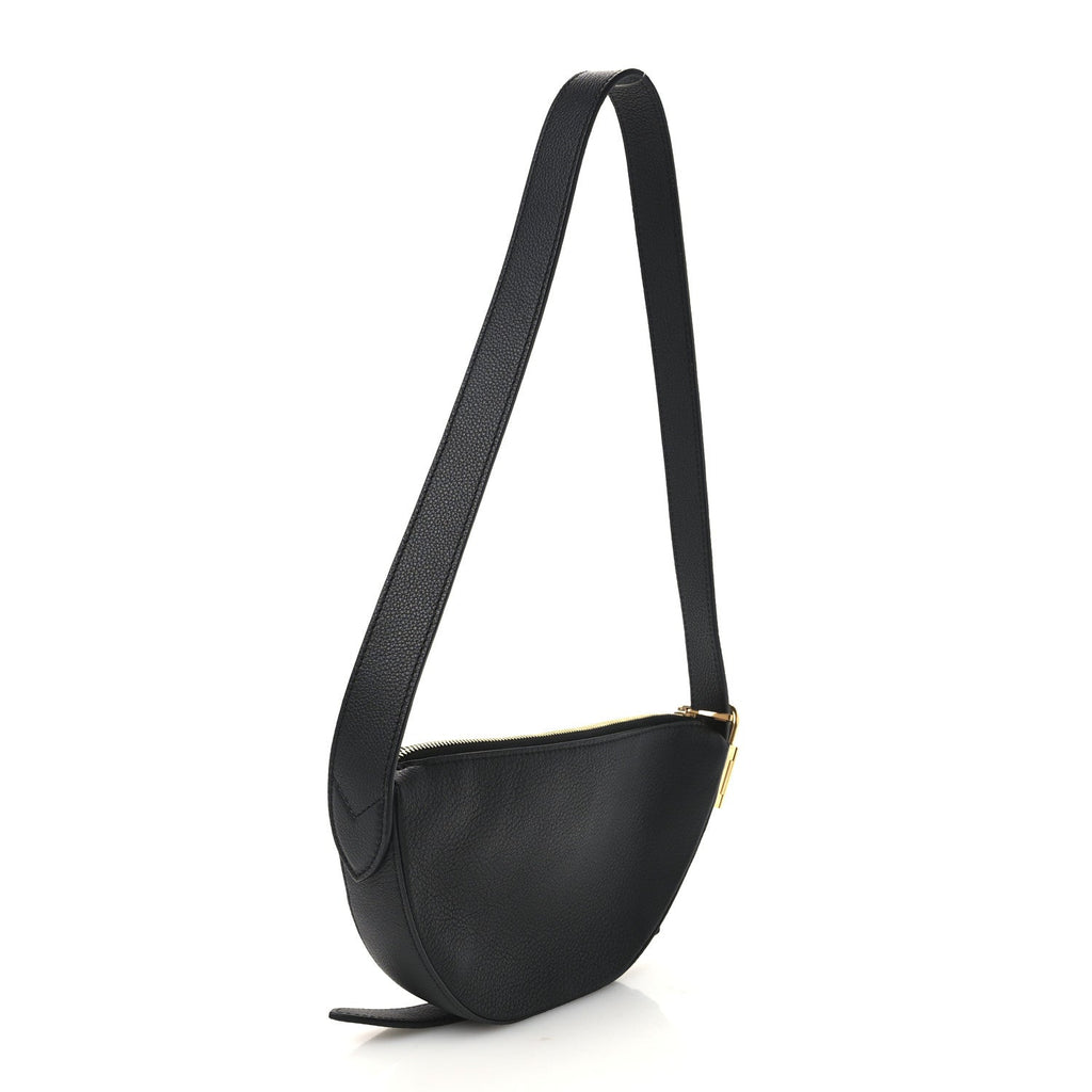 Smooth Calfskin Low Key Bumbag Black