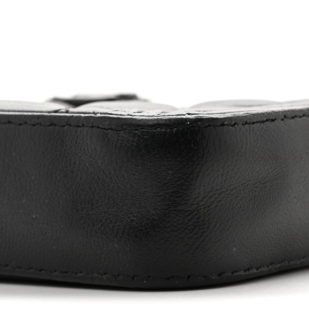 Lambskin Quilted Small Boy Clutch With Chain So Black