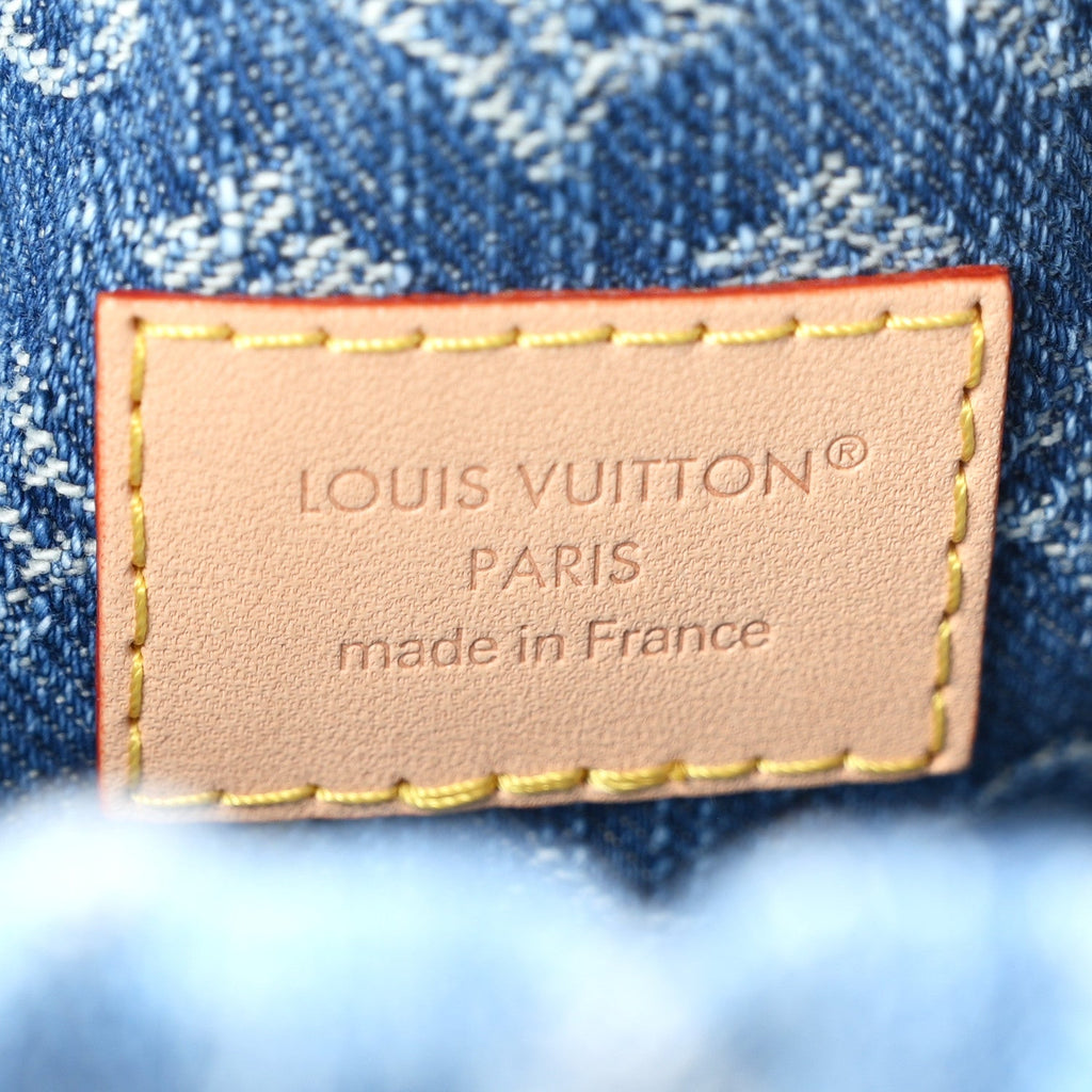 Monogram Denim Nano Noe Blue