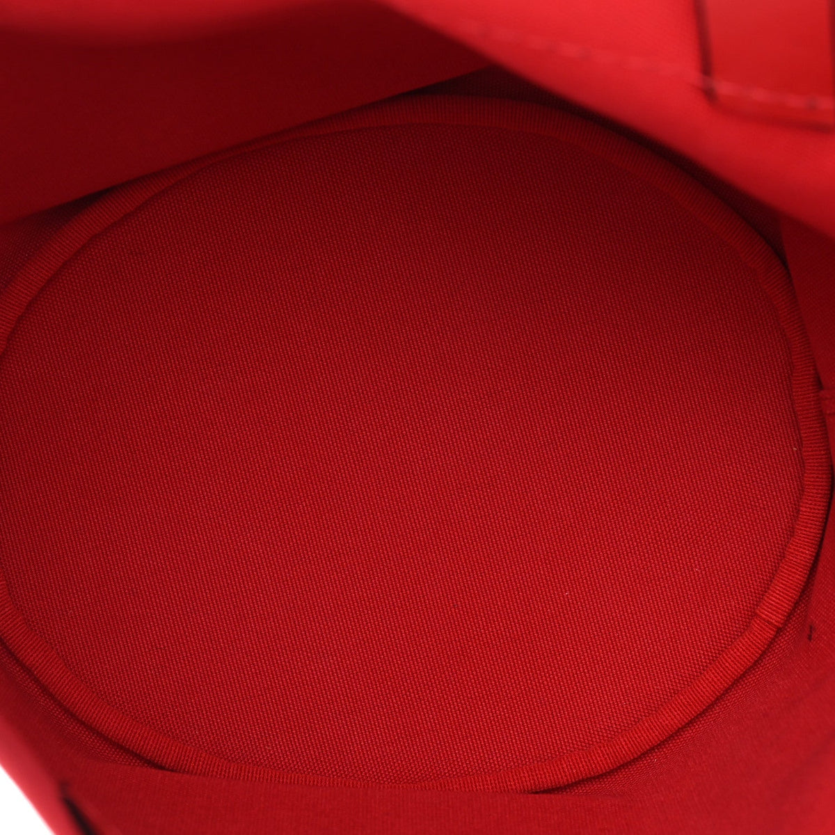 Denim Calfskin Logo Shopping Tote Blue Red