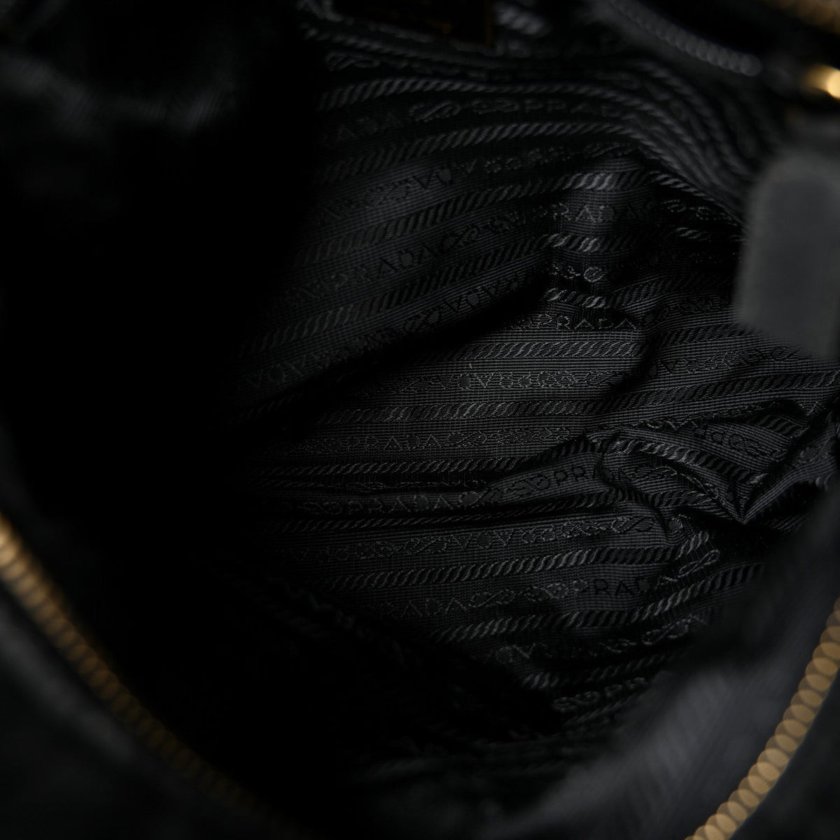 Nylon Tessuto Impuntu Quilted Tote Black