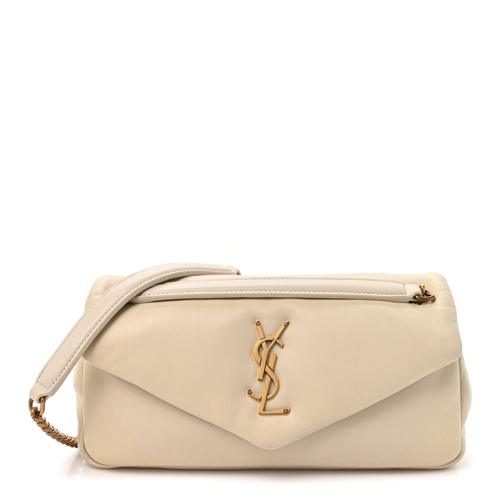 Plunged Lambskin Calypso Blanc Vintage