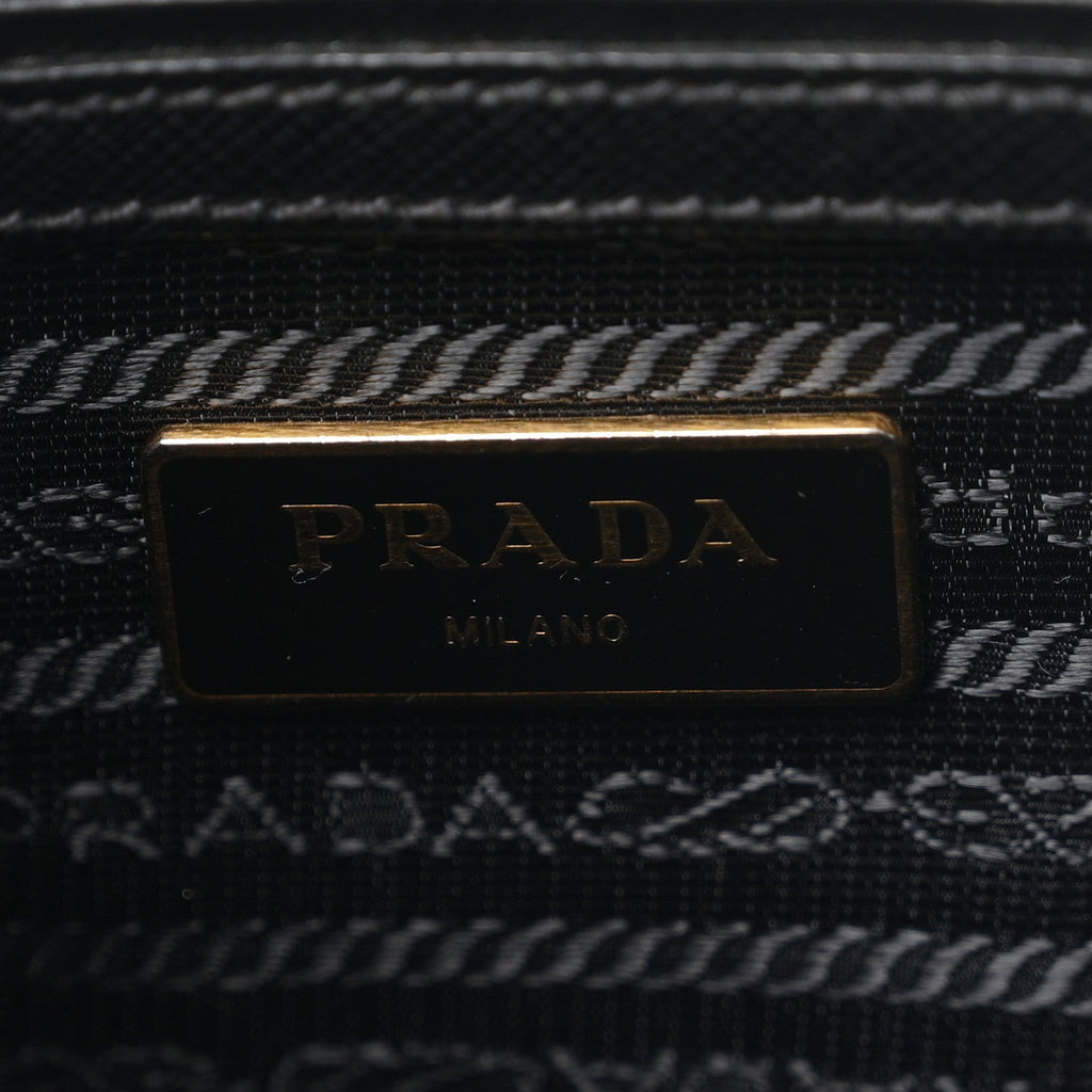 Saffiano Small Galleria Double Zip Tote Black