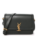 Box Calfskin Monogram Medium Solferino Satchel Vert Fonce