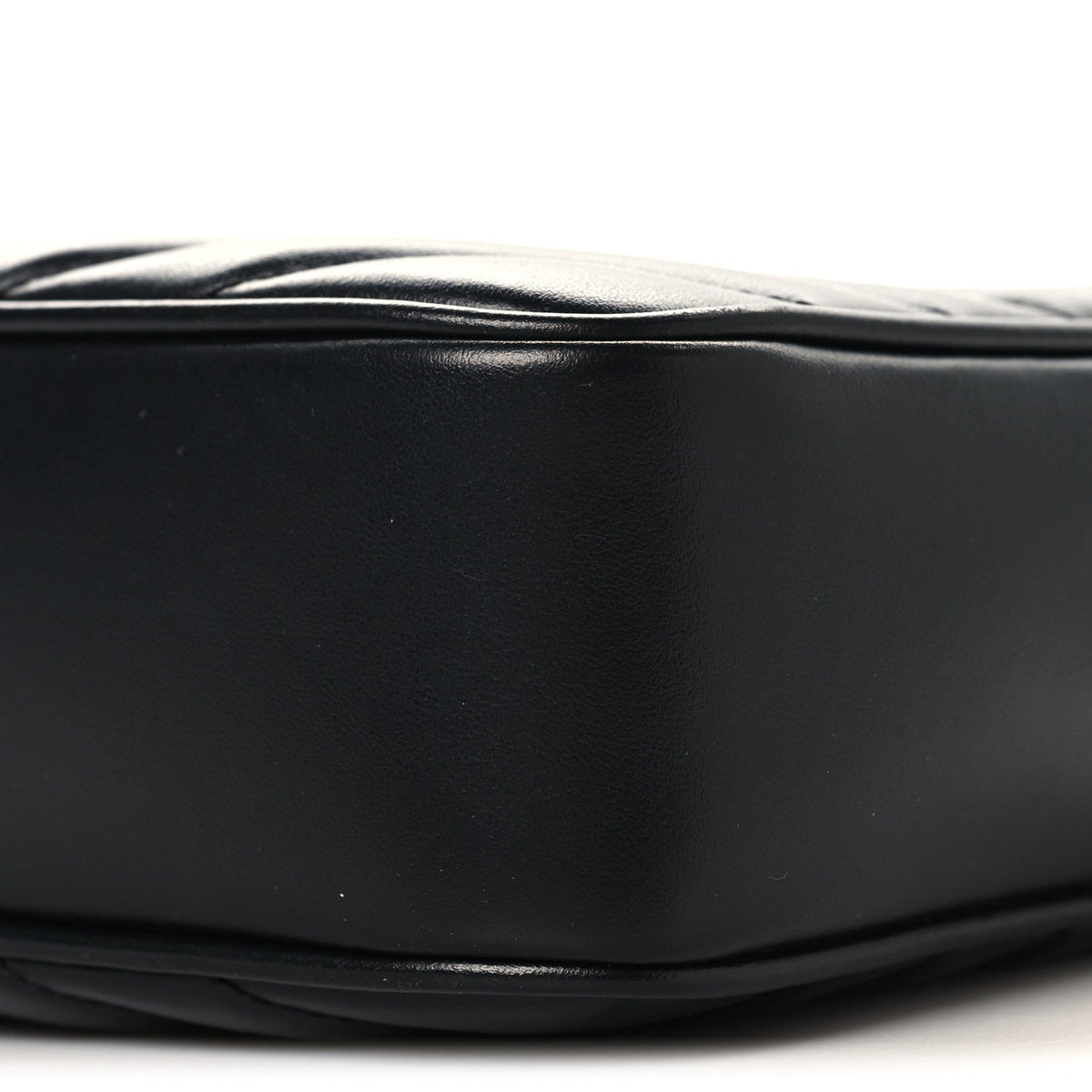 Patent Mixed Matelasse Triquilt Small Monogram Satchel Black