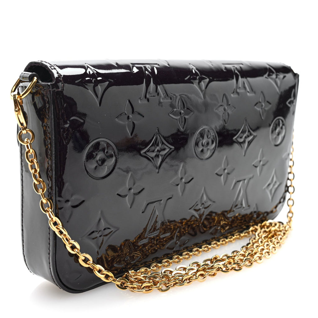Vernis Pochette Felicie Chain Wallet Amarante
