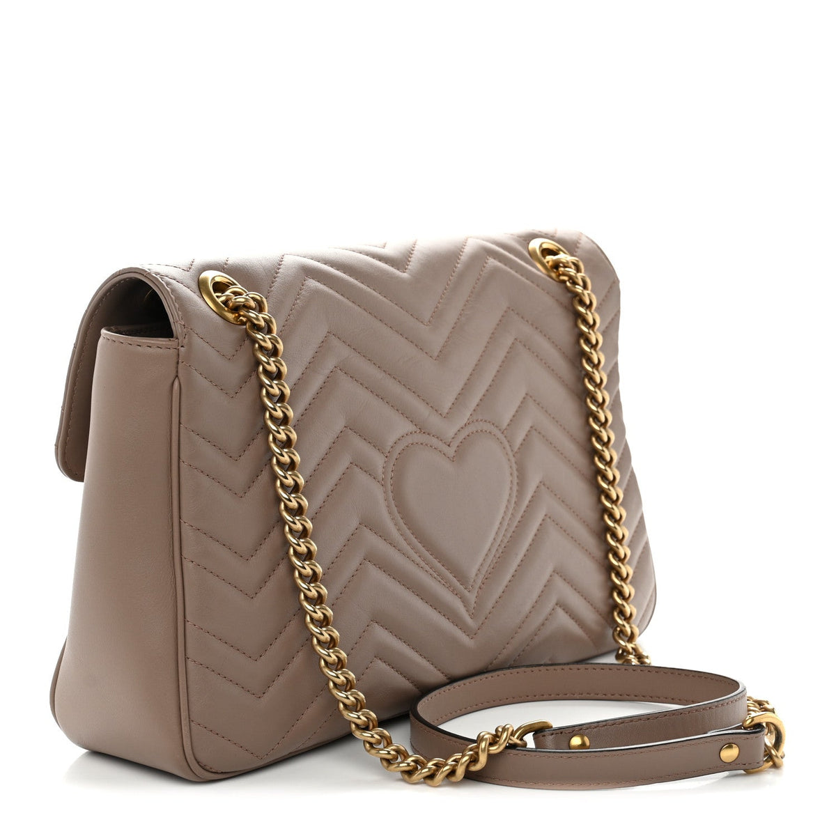 Calfskin Matelasse Medium GG Marmont Shoulder Bag Porcelain Rose