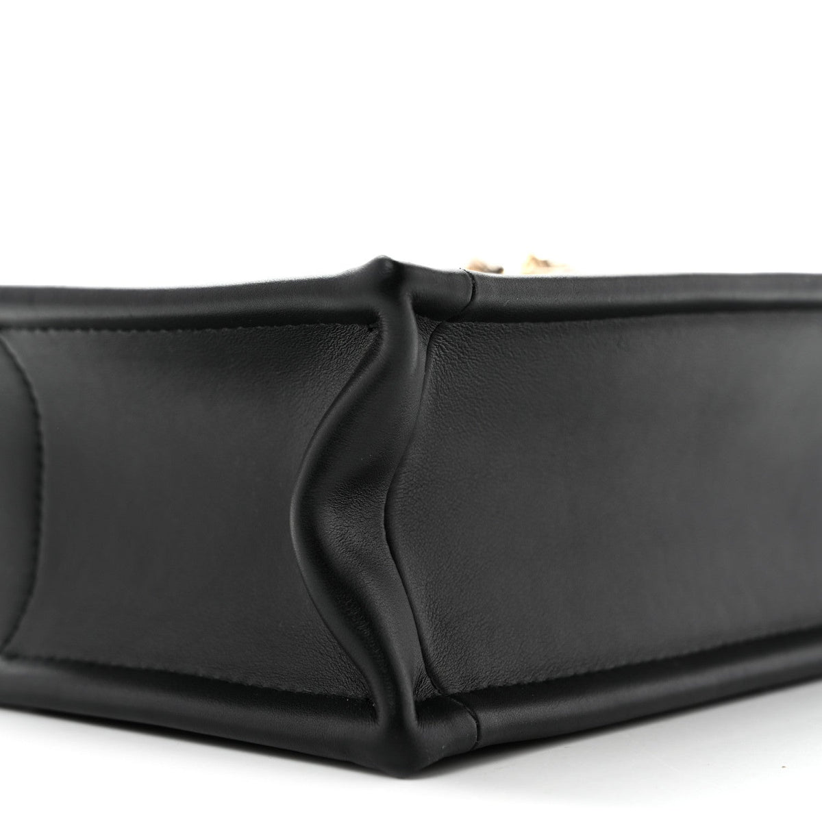 Calfskin Macrocannage Mini Book Tote Black