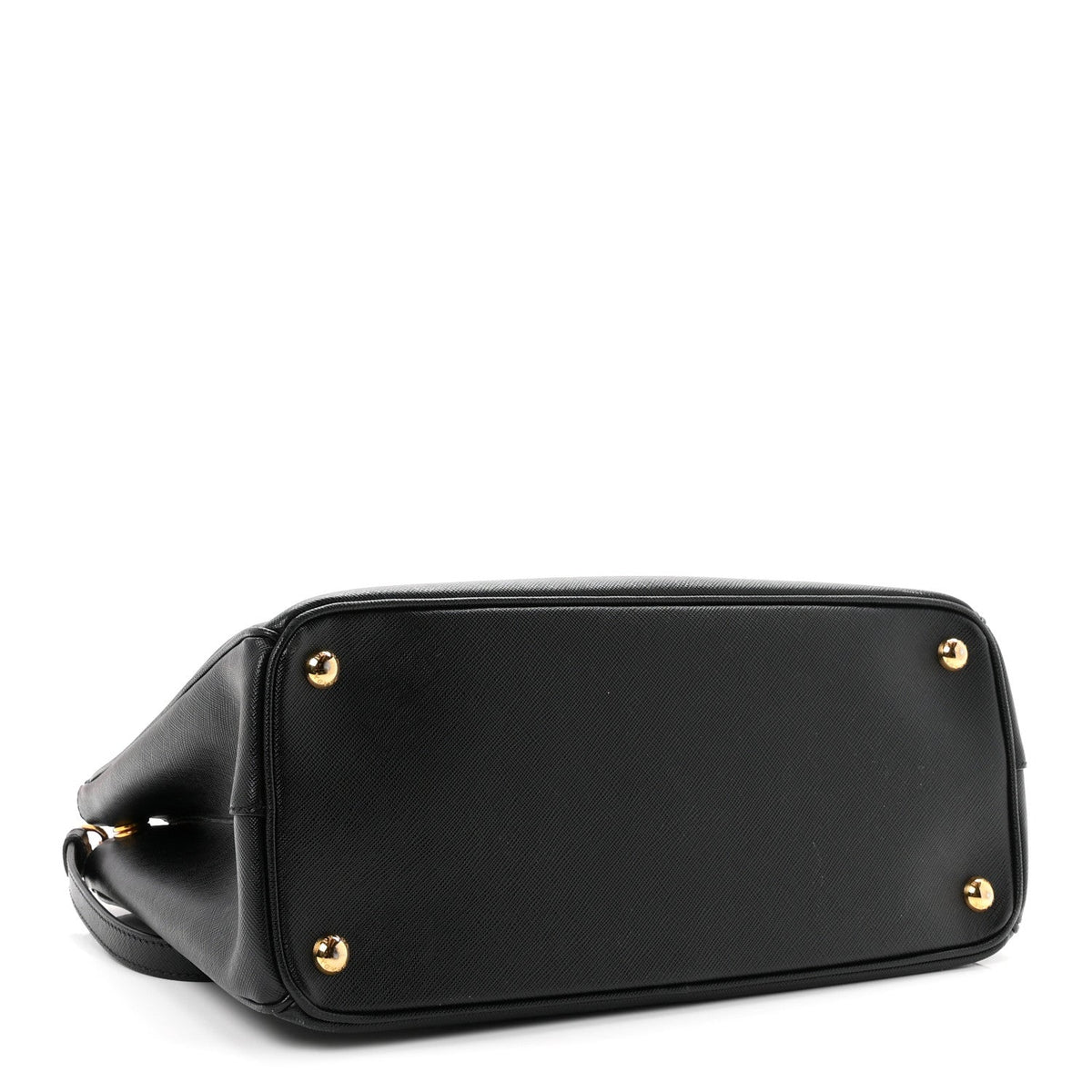 Saffiano Small Galleria Double Zip Tote Black