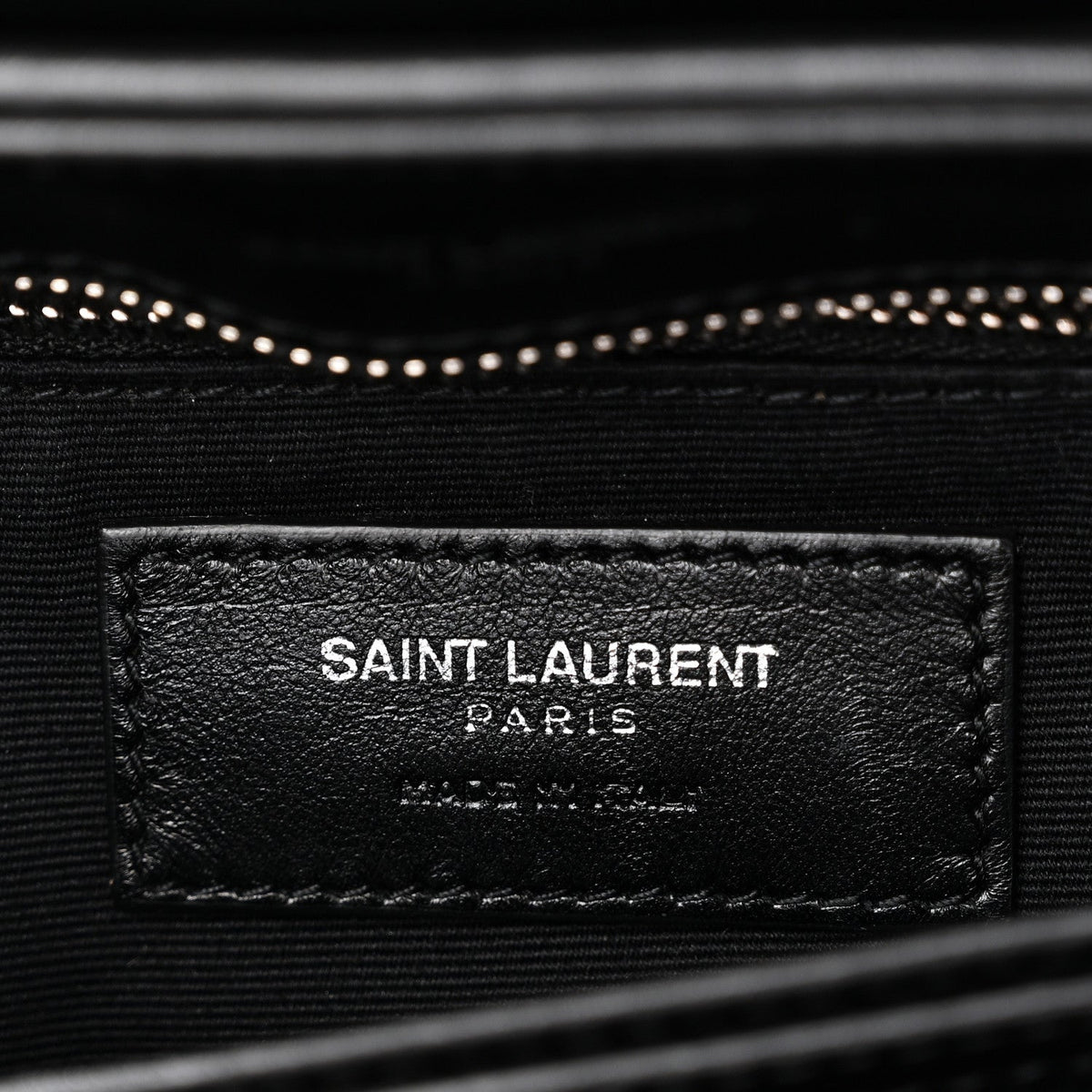 Calfskin Y Quilted Monogram Toy Loulou Crossbody Bag Black