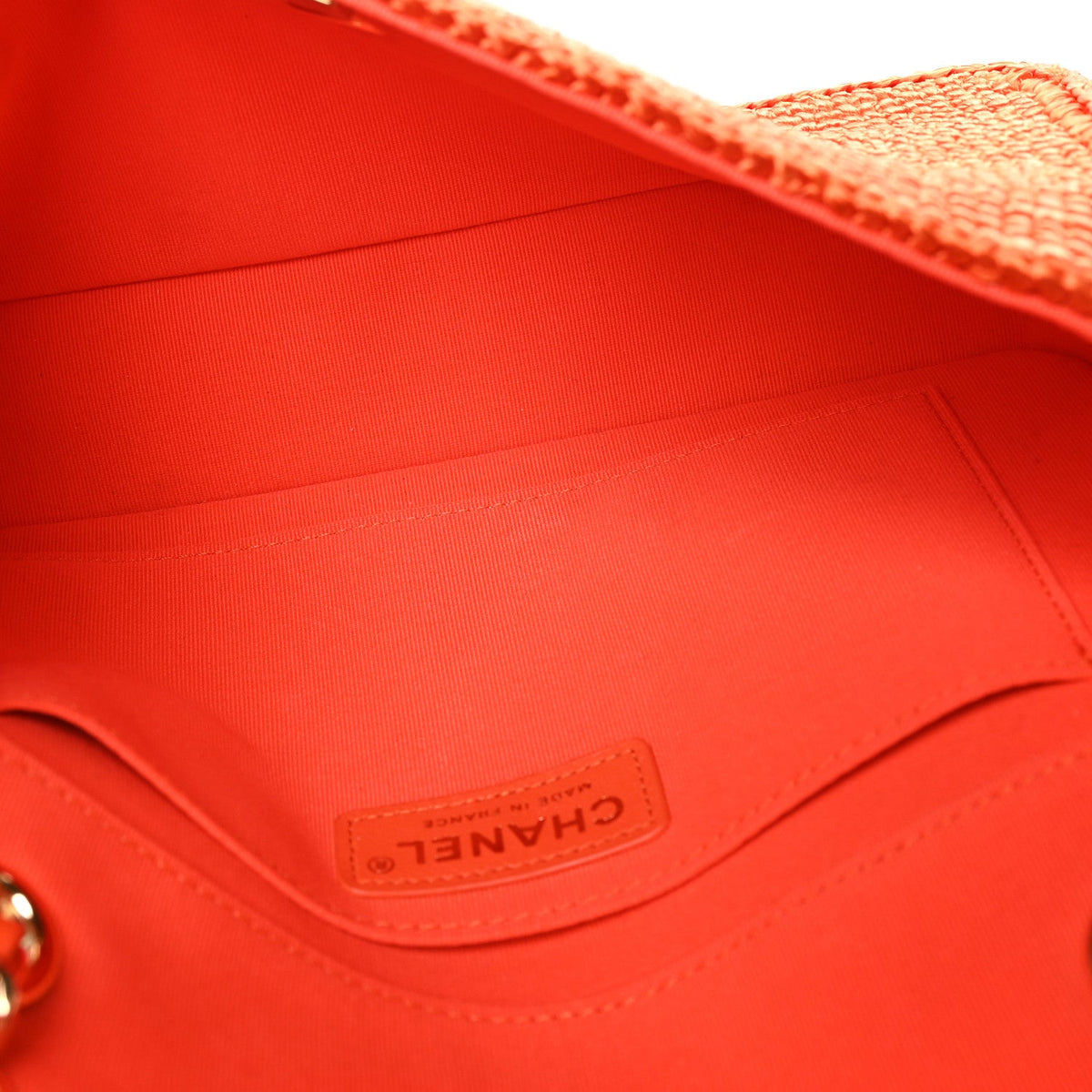 Braided Raffia Small Coco Beach Flap Bag Orange