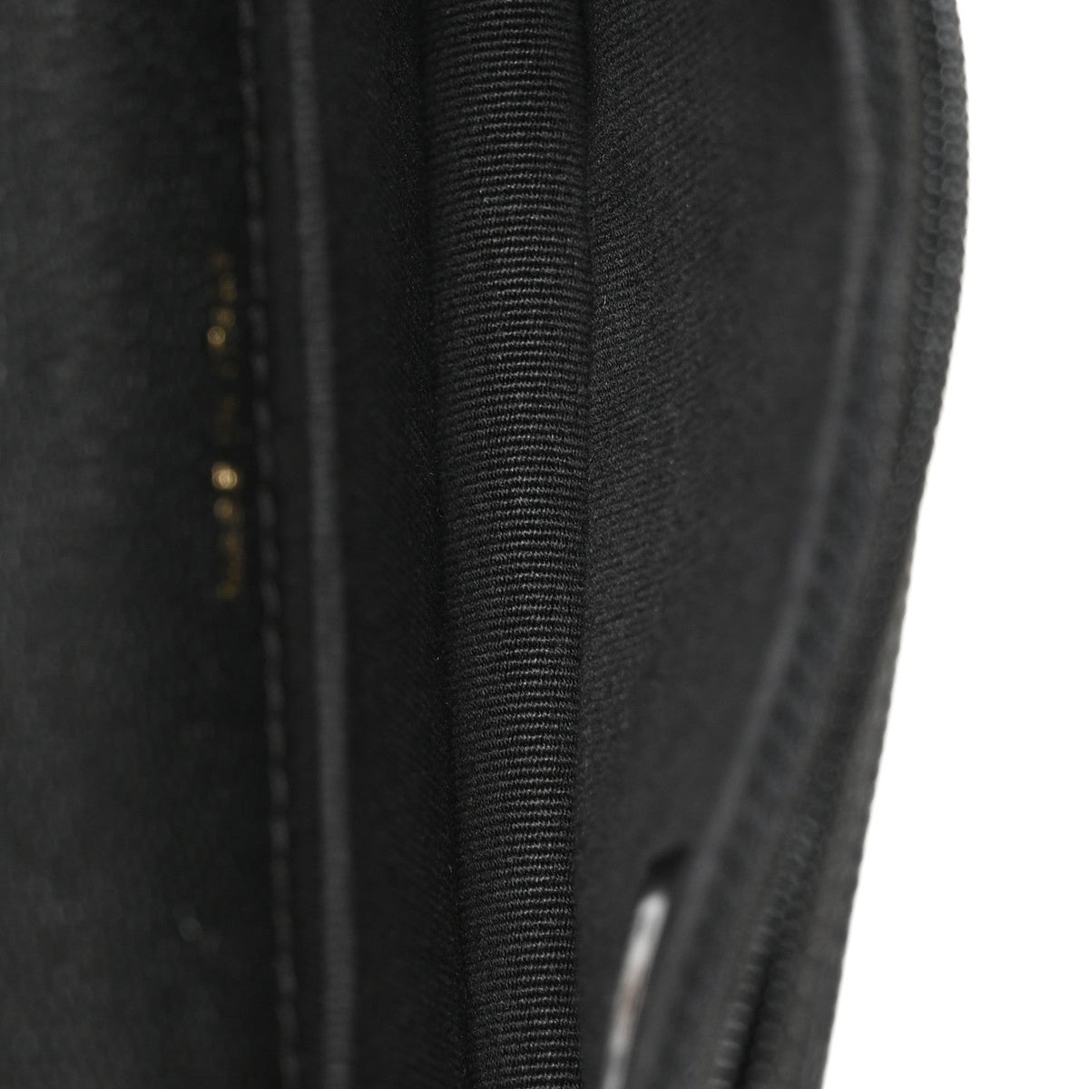 Caviar Quilted Pocket Twins Clutch With Chain  Black