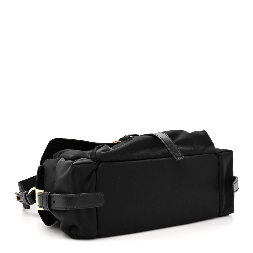 Re-Nylon Medium Explore Shoulder Bag Black