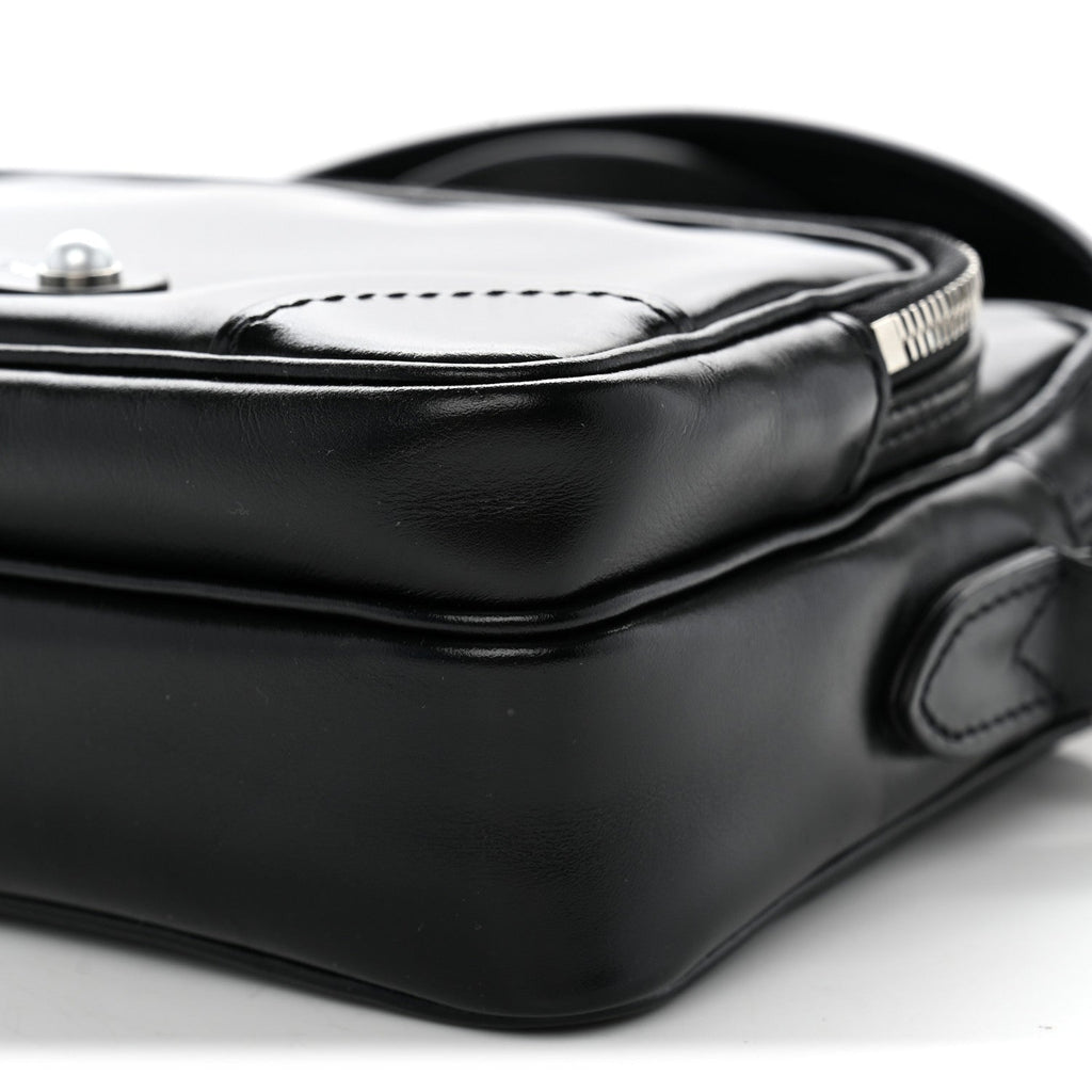 Calfskin Nil City Shoulder Bag Night Black