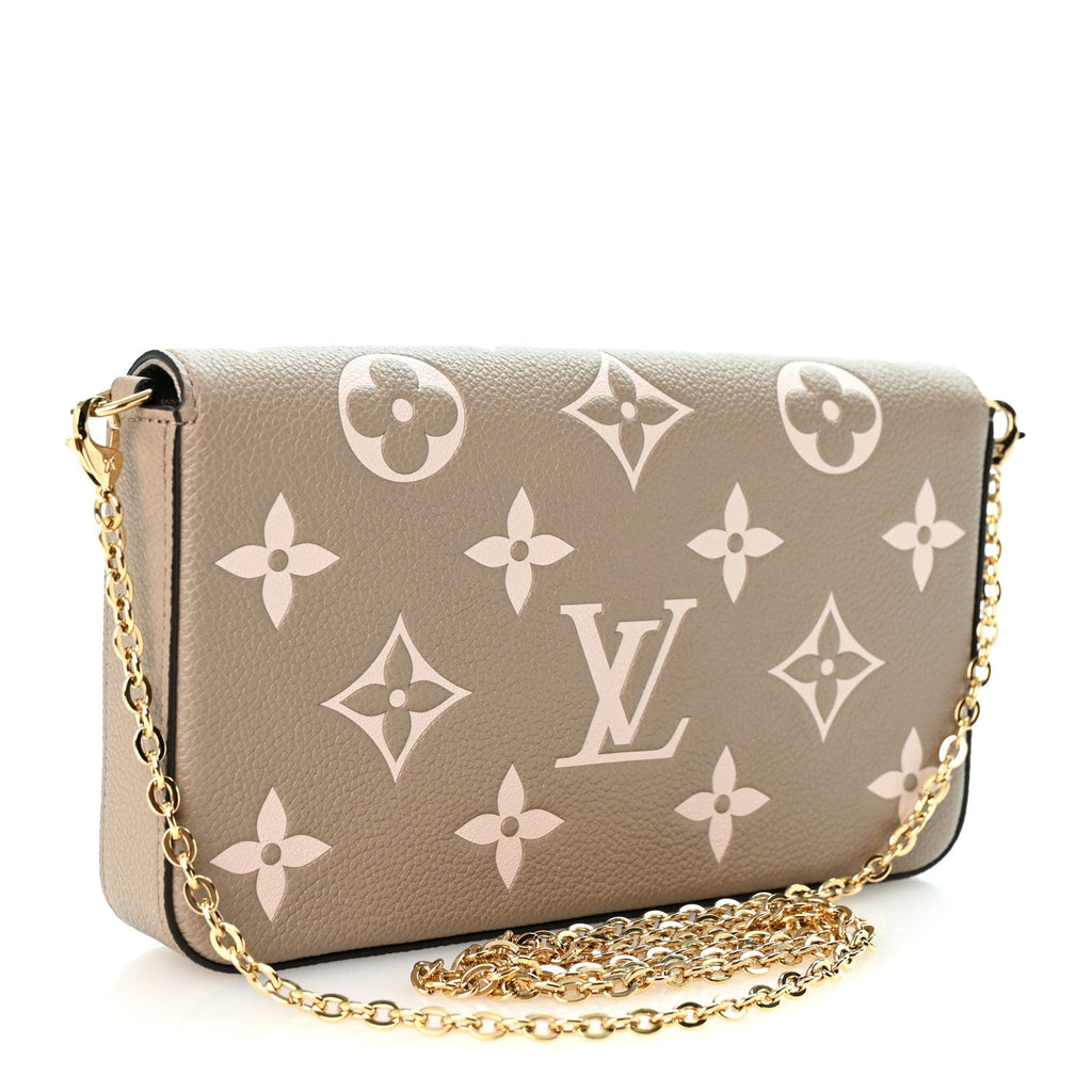 Empreinte Monogram Giant Felicie Pochette Tourterelle Creme