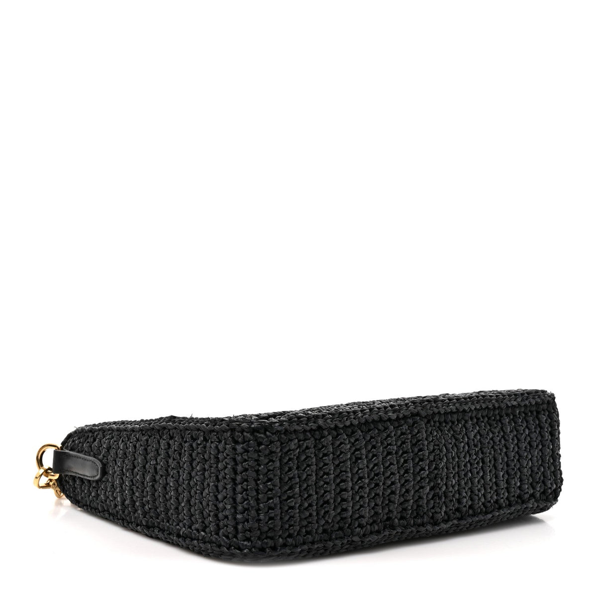 Yarn Raffia Effect Crochet Re-Edition 2005 Shoulder Bag Black