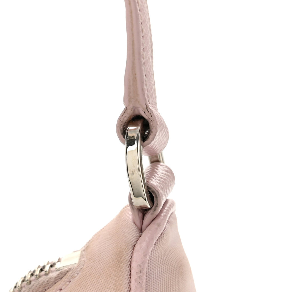 Re-Nylon Saffiano Mini Re-Edition 2005 Bag Alabastro