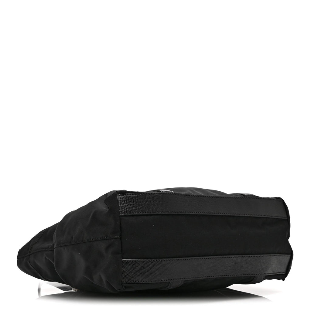 Tessuto Nylon Saffiano Tote Black