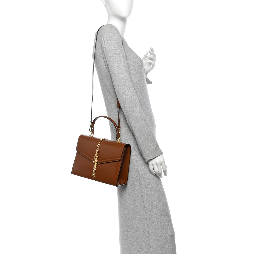 Azalea Calfskin Small Sylvie 1969 Top Handle Bag Cuir