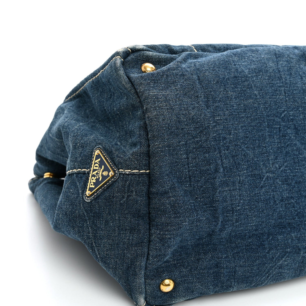 Denim Canapa Logo Tote Avio