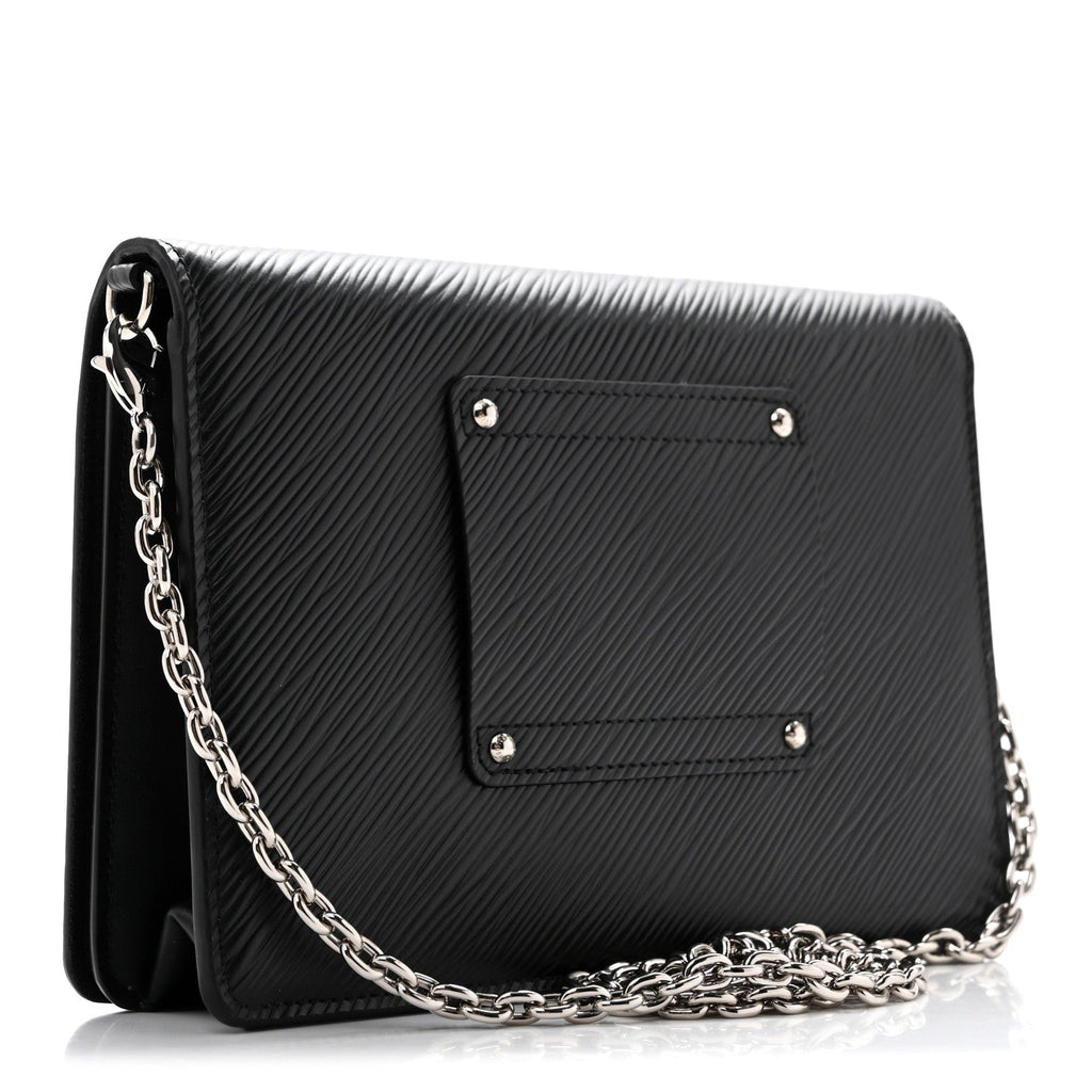 Epi Twist Belt Chain Wallet Black