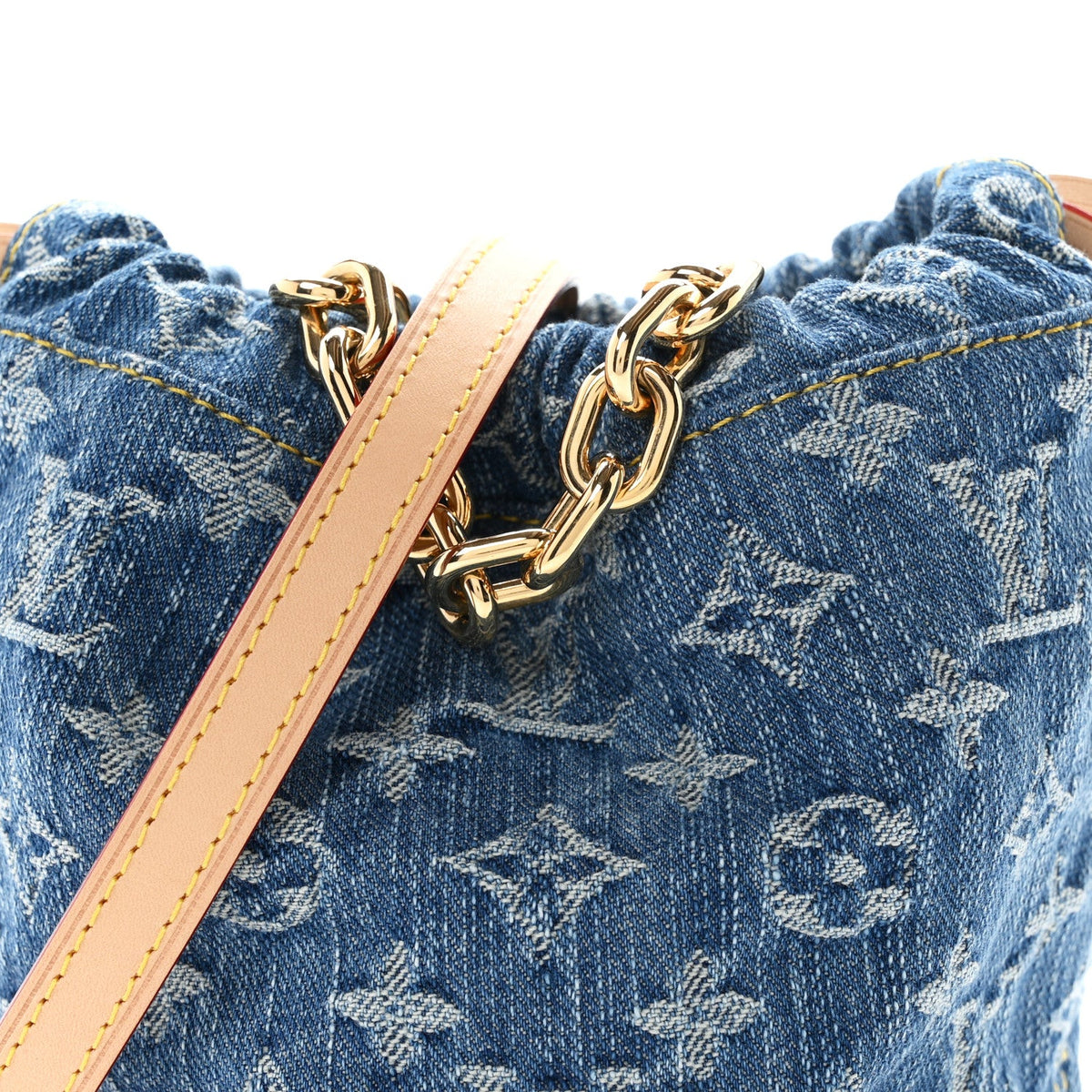 Monogram Denim Nano Noe Blue