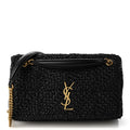 Raffia Monogram Medium Jamie Black