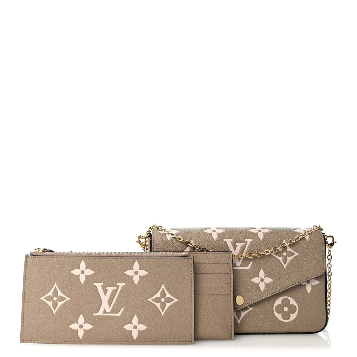 Empreinte Monogram Giant Felicie Pochette Tourterelle Creme