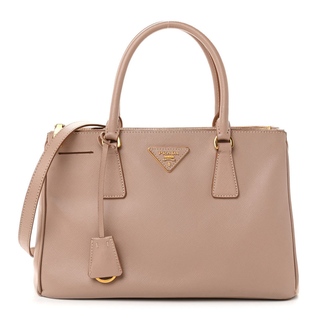 Saffiano Small Galleria Double Zip Tote Cammeo