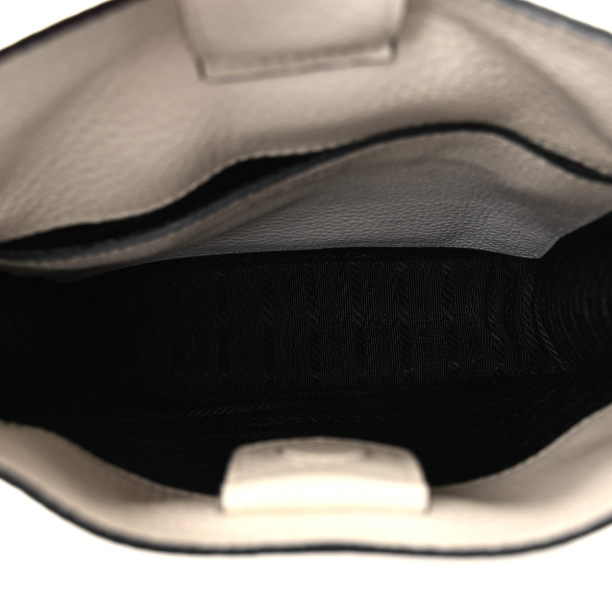 Vitello Daino Soft Mini Hobo Messenger Bag White