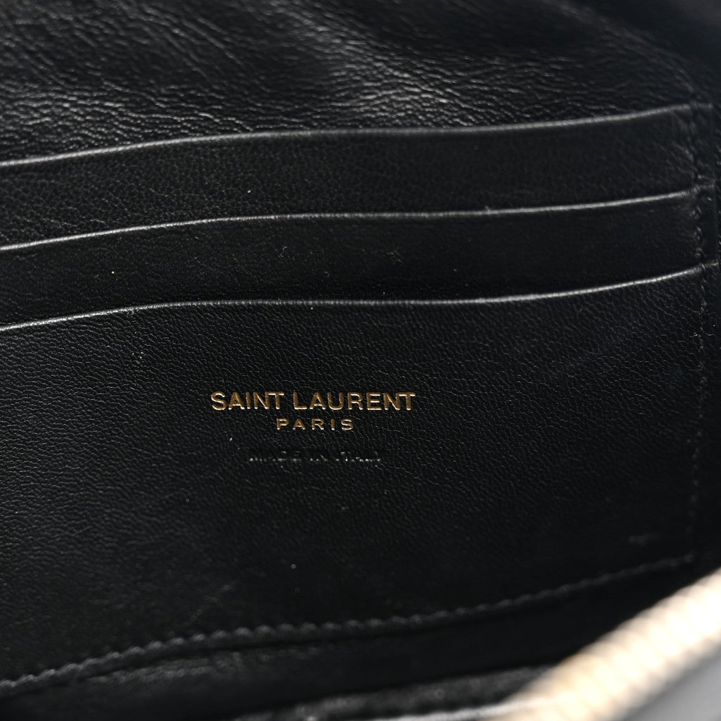 Grain De Poudre Matelasse Monogram Mini Lou Camera Bag Black