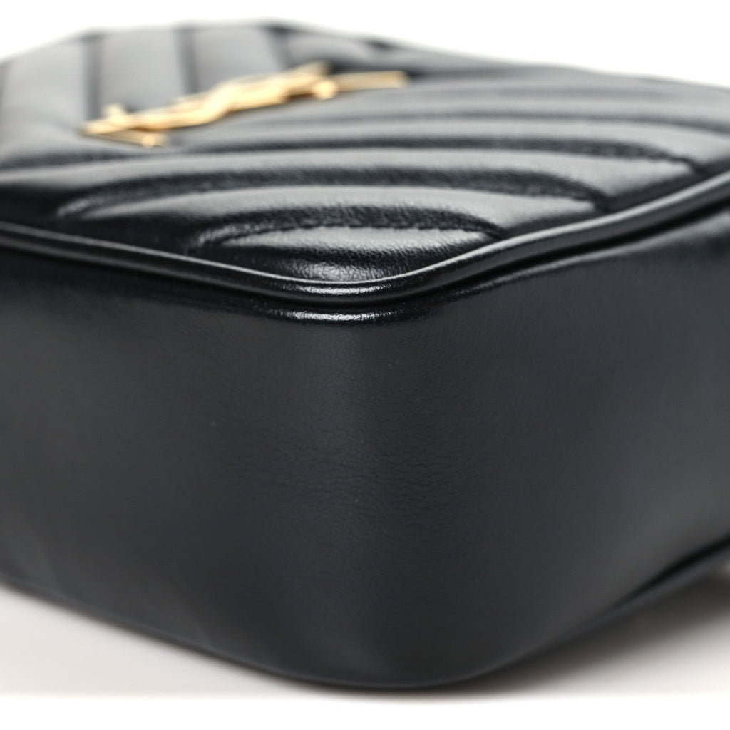 Calfskin Matelasse Monogram Lou Belt Bag Black