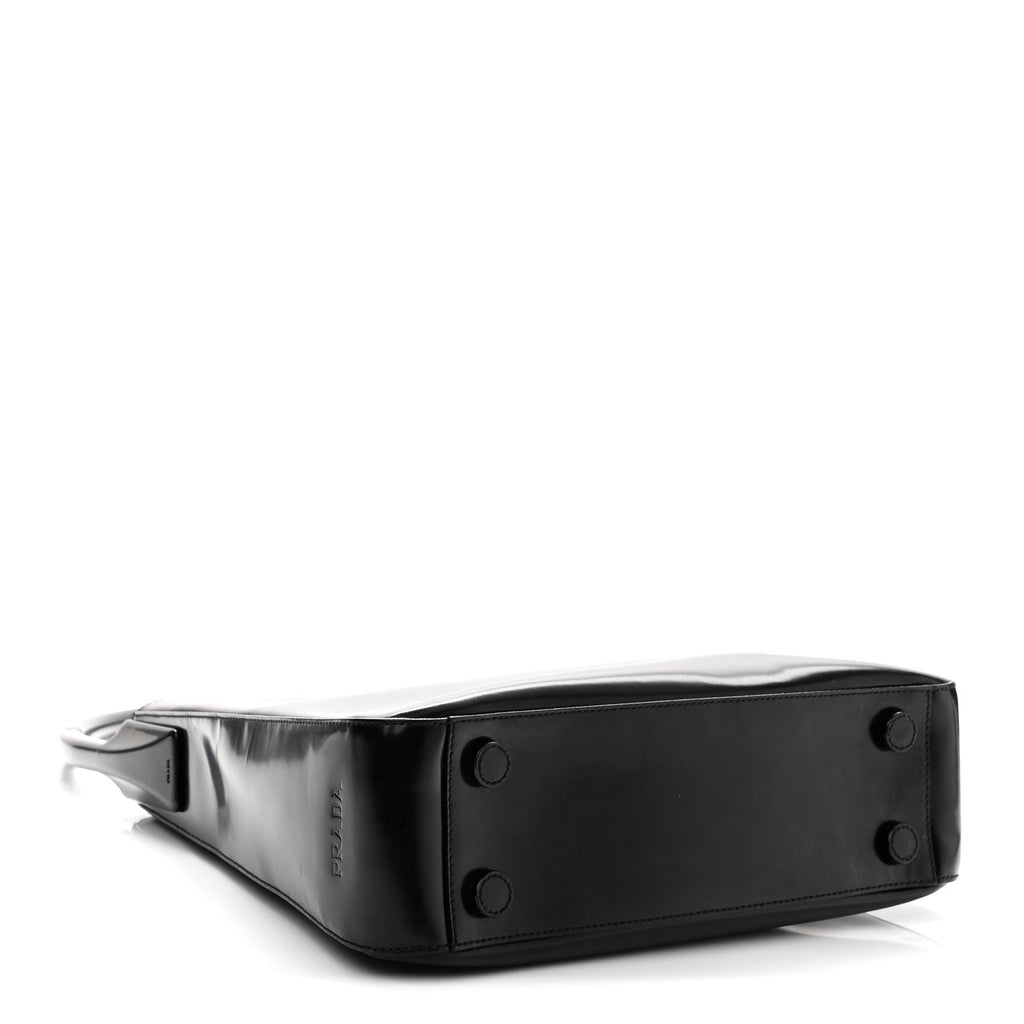 Spazzolato Sport Top Handle Shoulder Bag Black
