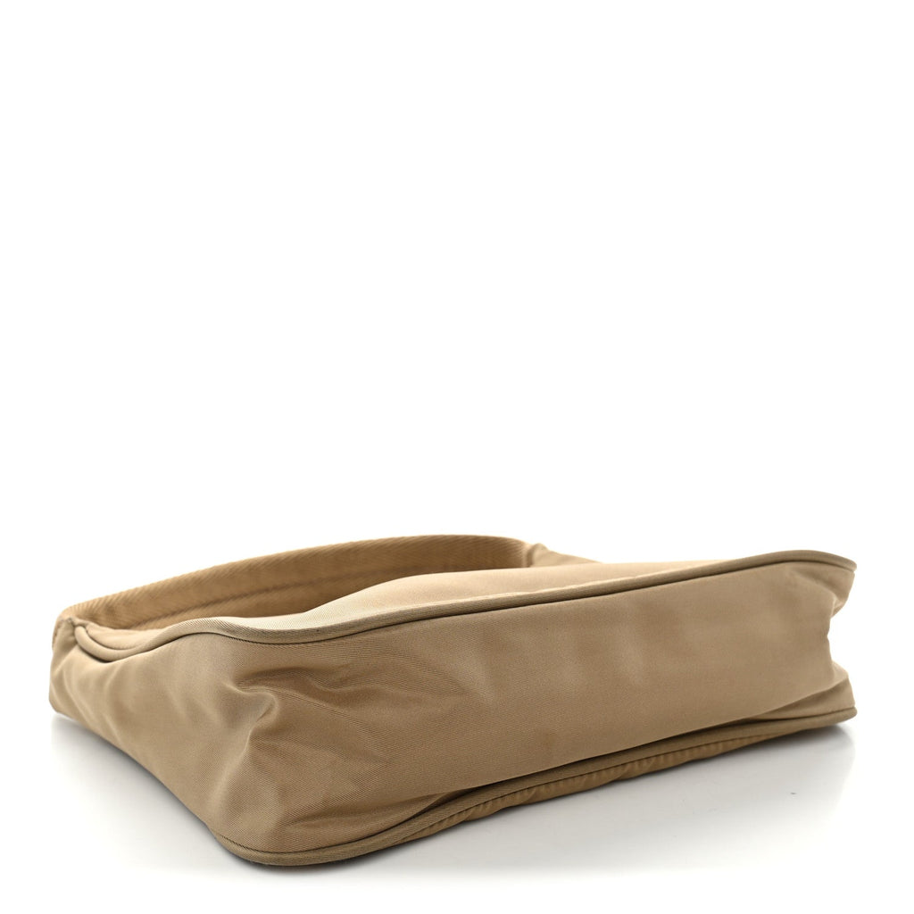 Tessuto Nylon Sport Shoulder Bag  Cammello