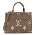 Empreinte Monogram Giant Onthego PM Tourterelle Creme