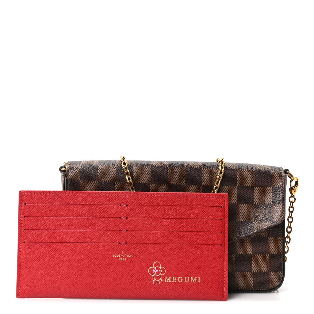 Damier Ebene Pochette Felicie Chain Wallet