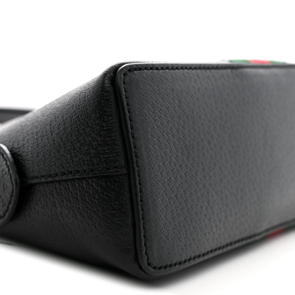 Calfskin GG Web Small Ophidia Dome Shoulder Bag Black