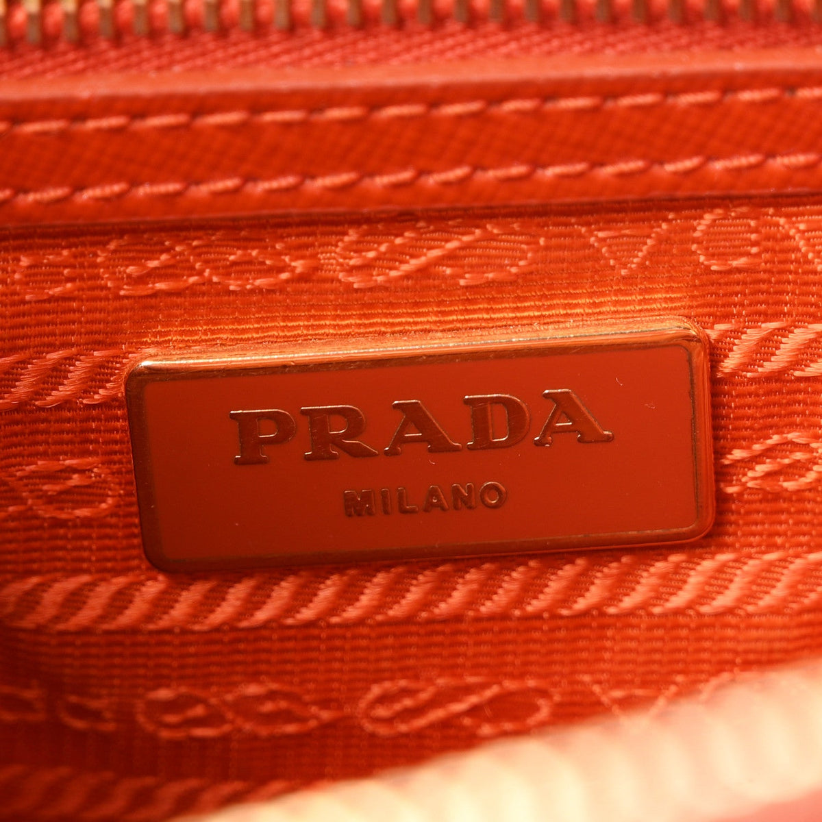 Saffiano Vernice Small Galleria Double Zip Tote Papaya