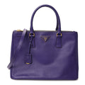 Saffiano Medium Galleria Double Zip Tote Viola