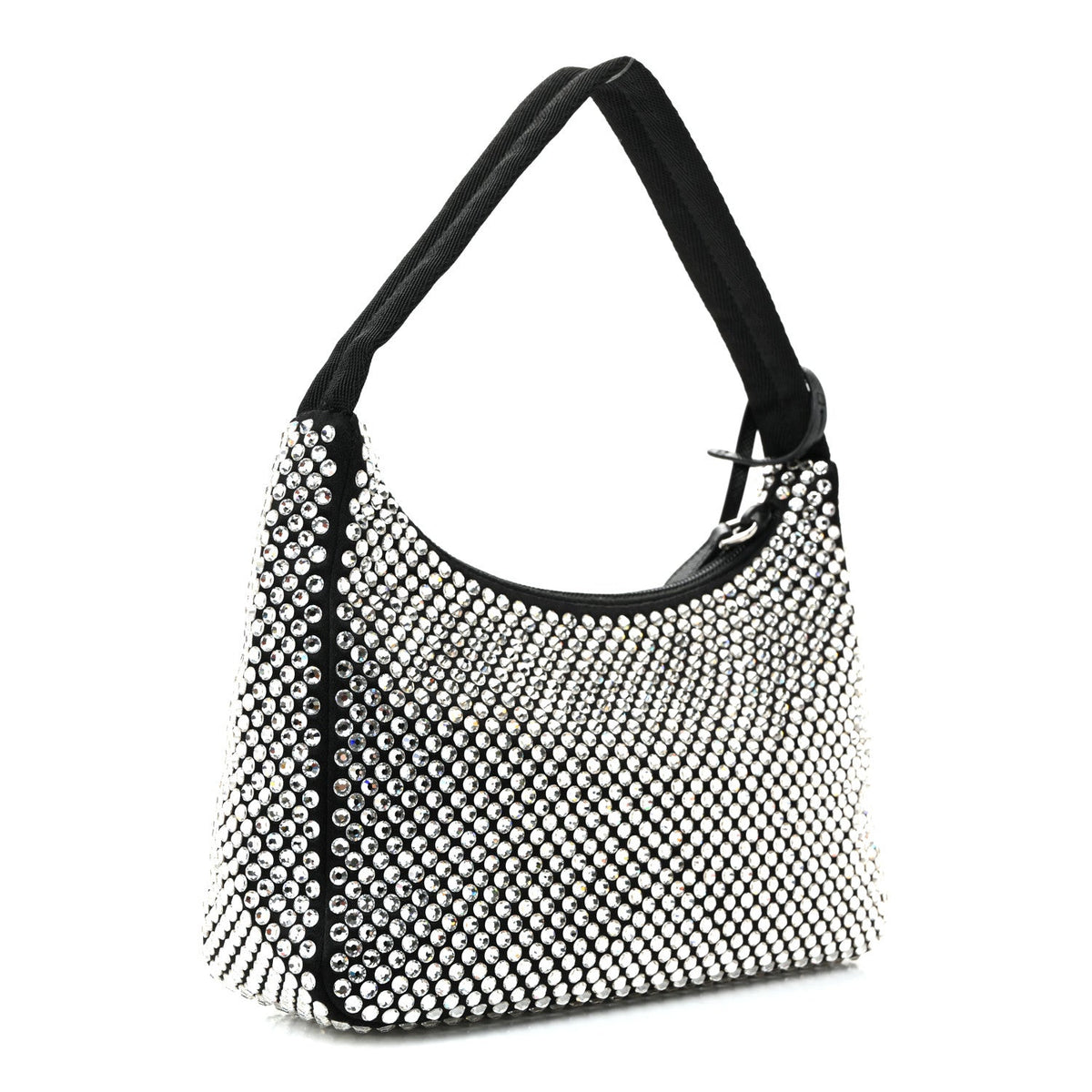 Satin Crystal Mini Re-Edition 2000 Bag Cristal